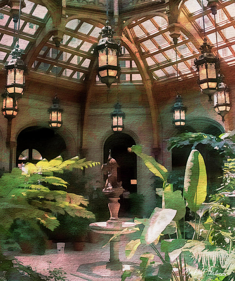 Indoor Garden Solarium Mixed Media by Michael Perlin Pixels