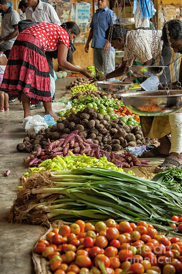Indoor market in Sri Lanka Photograph by Patricia Hofmeester