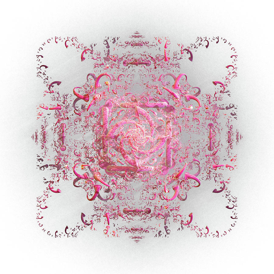 Indulgent Pink Lace Digital Art by Rosalie Scanlon