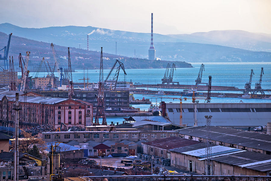 Industrial and port city of Rijeka Photograph by Brch Photography