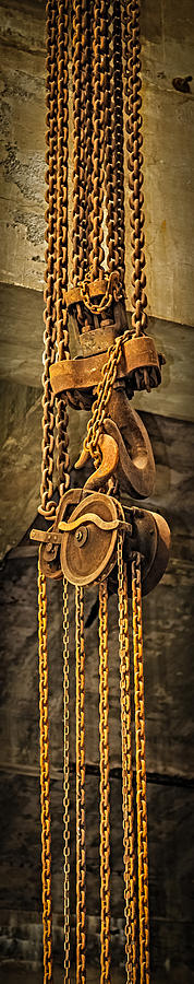 Up Movie Photograph - Industrial Chain Hoist by Paul Freidlund