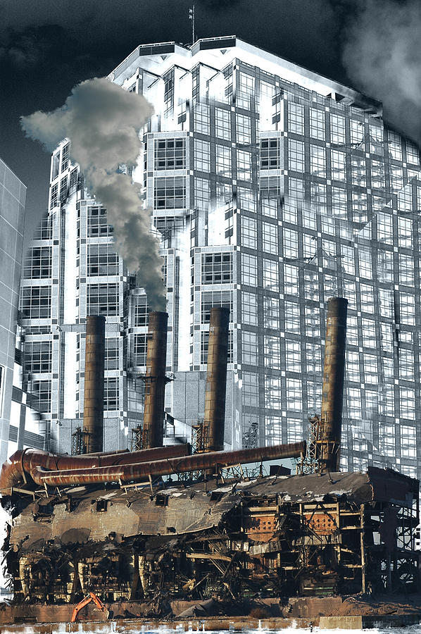 Industrial civilization Digital Art by Angel Jesus De la Fuente