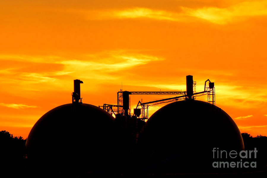Industrial Dusk Photograph by Olivier Le Queinec
