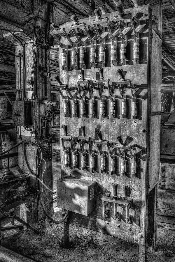 Industrial Electrical Panel IIBW Photograph by Susan Candelario