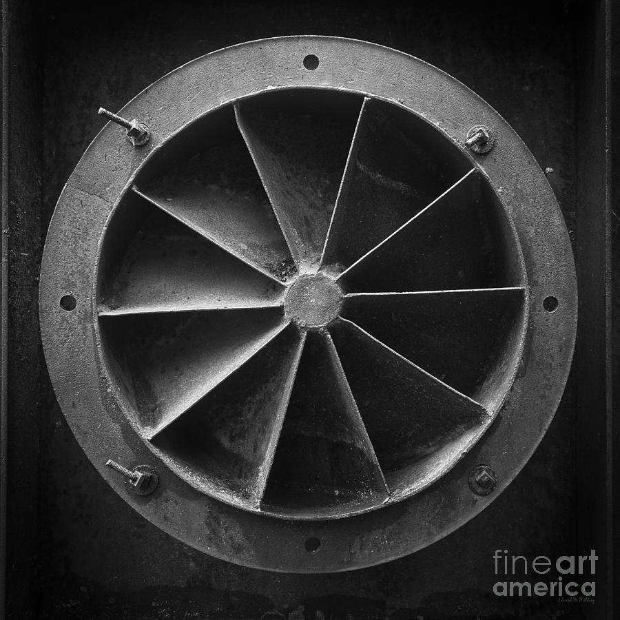 Industrial Mining Equipment Black and White Photograph by Edward Fielding