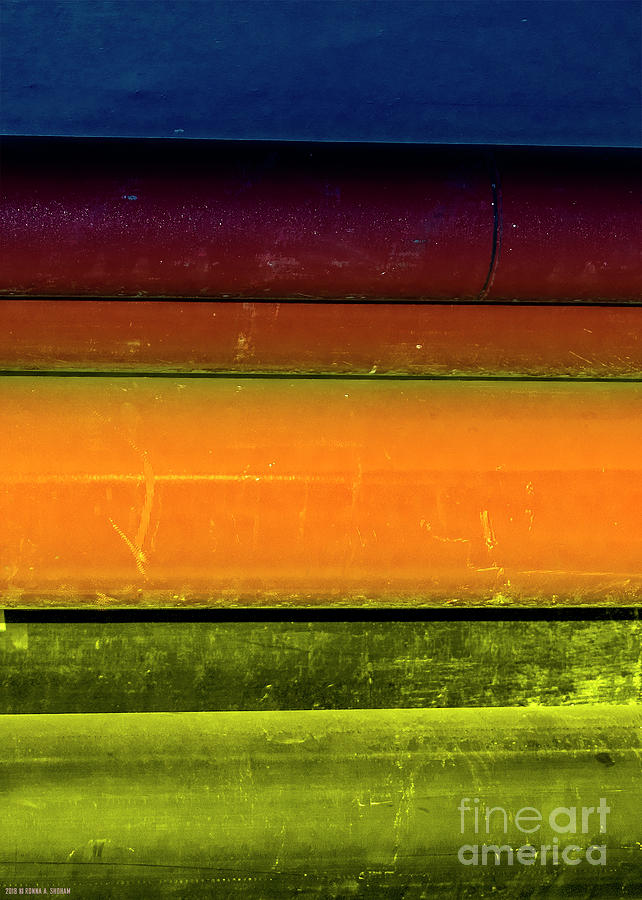 Industrial Pipes Rainbow - Version #4 - Fine Art Photography By Ronna A Shoham Photograph