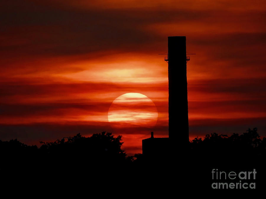 Industrial Sunset Photograph by Beth Myer Photography