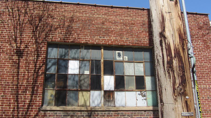 Industrial Window and Red Brick 1 Photograph by Anita Burgermeister