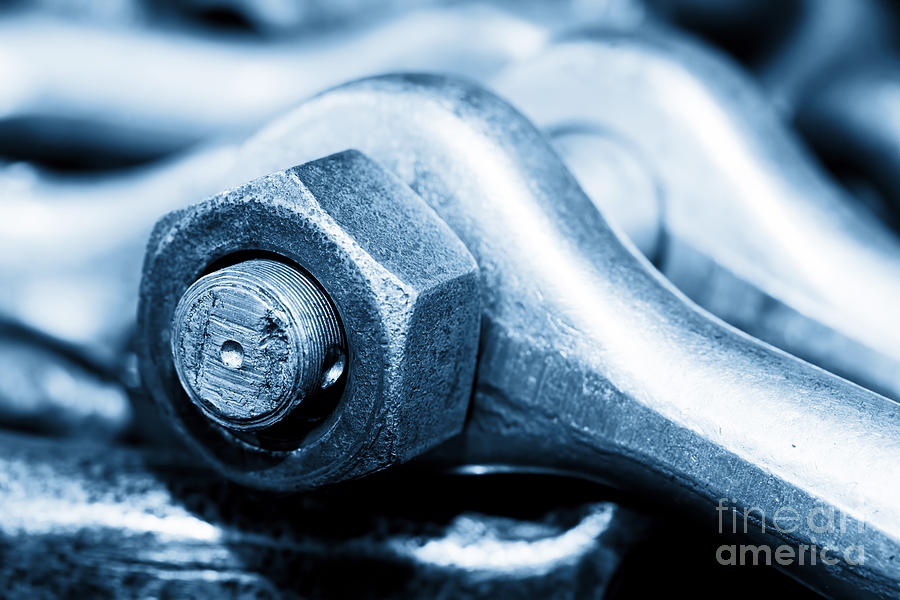 Industrial wrench spanner in workshop Photograph by Michal Bednarek