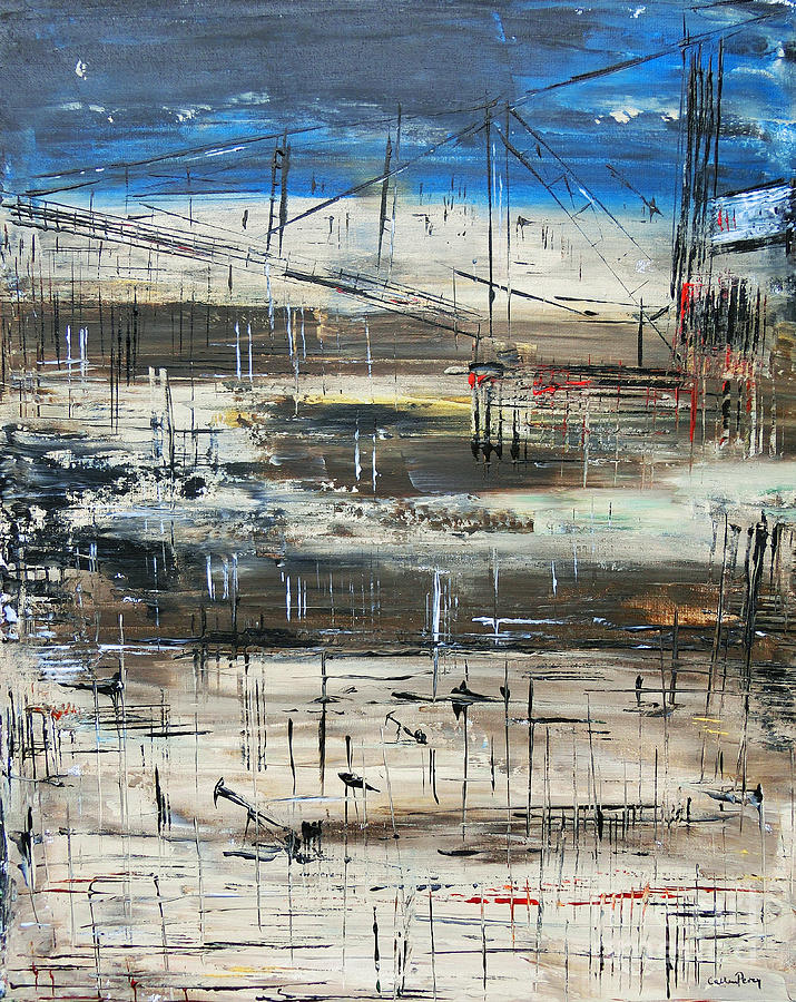 Abstract Painting - Industrialia by Callan Art