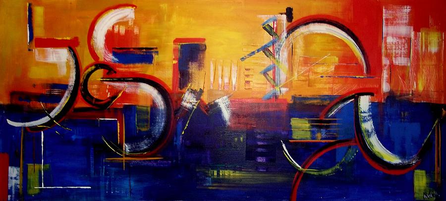 Industry- LARGE WORK Painting by Angie Wright
