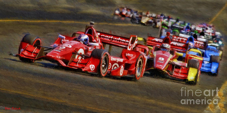 Indy Cars Scott Dixon Leads The Way Photograph by Blake Richards