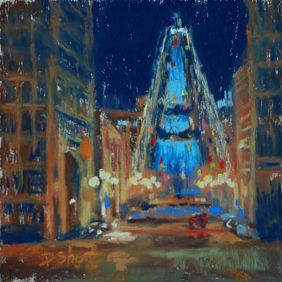 Indianapolis Painting - Indy Monument Tree by Donna Shortt