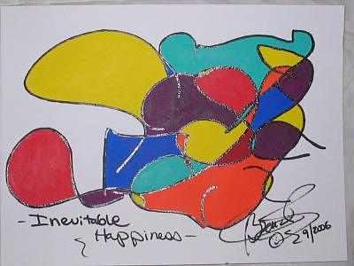 Abstract Painting - Inevitable Happiness by Brenda Basham Dothage Abstract Painting - Inevitable Happiness by Brenda Basham Dothage