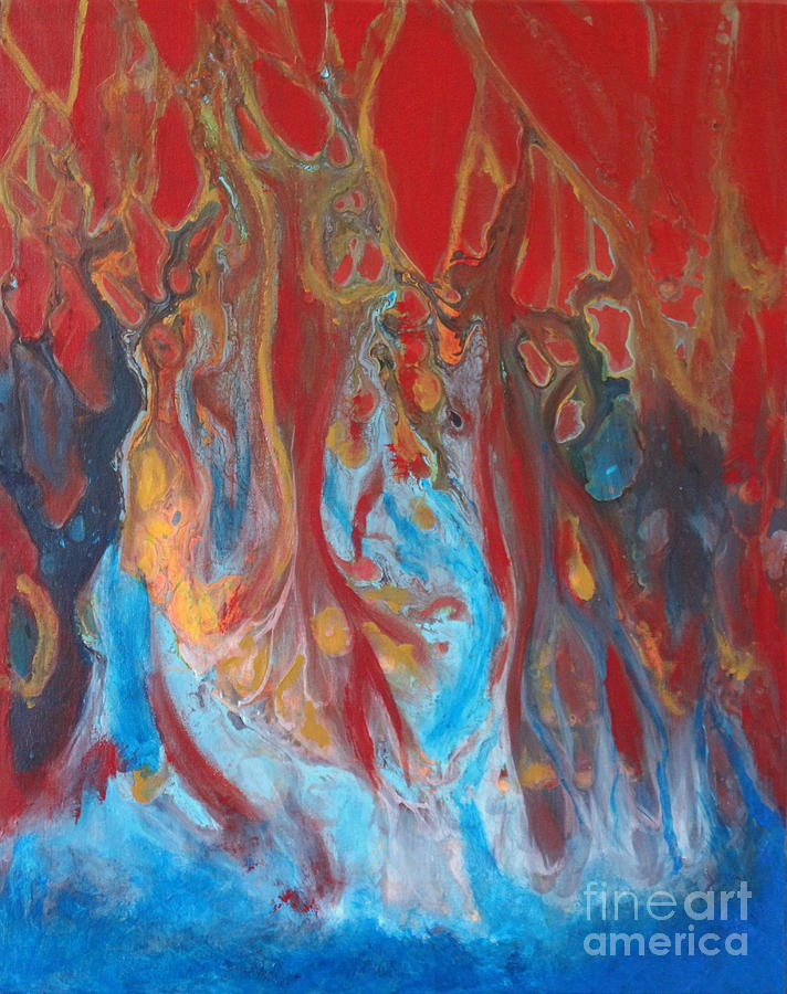Inferno 2 Painting by Preethi Mathialagan
