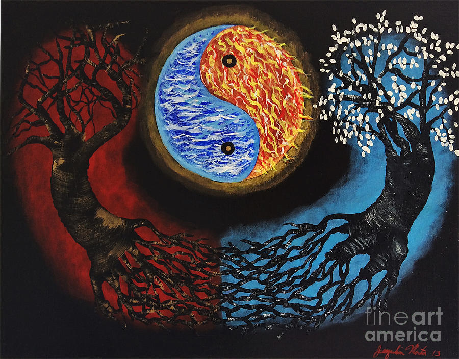 Tree Painting - Infinite Union by Jacqueline Melendez