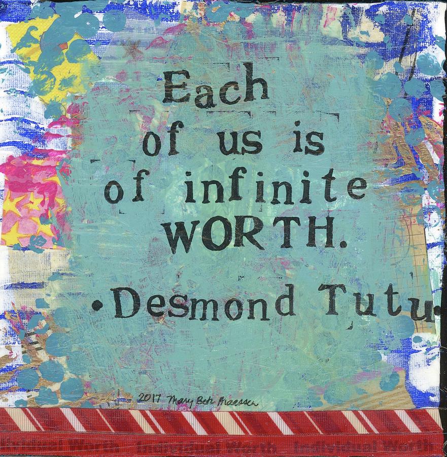 Infinite Worth Mixed Media by Mary Beth Harris Maassen - Pixels