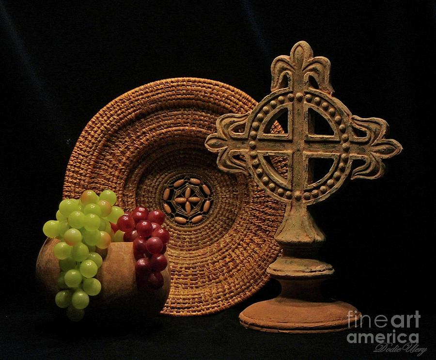 Still life with Cross Photograph by Dodie Ulery