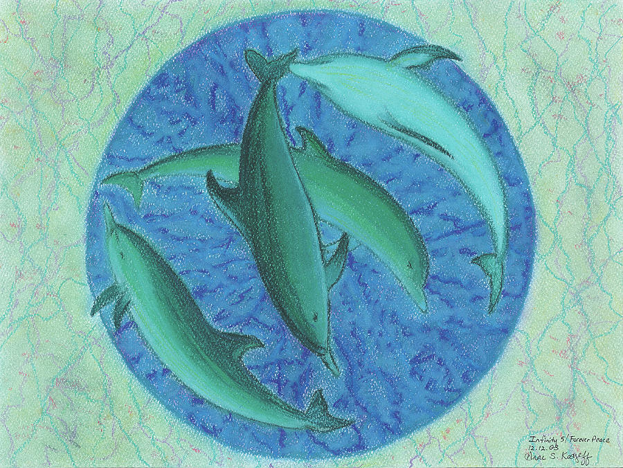 Infinity 5 Forever Peace Pastel by Anne Katzeff