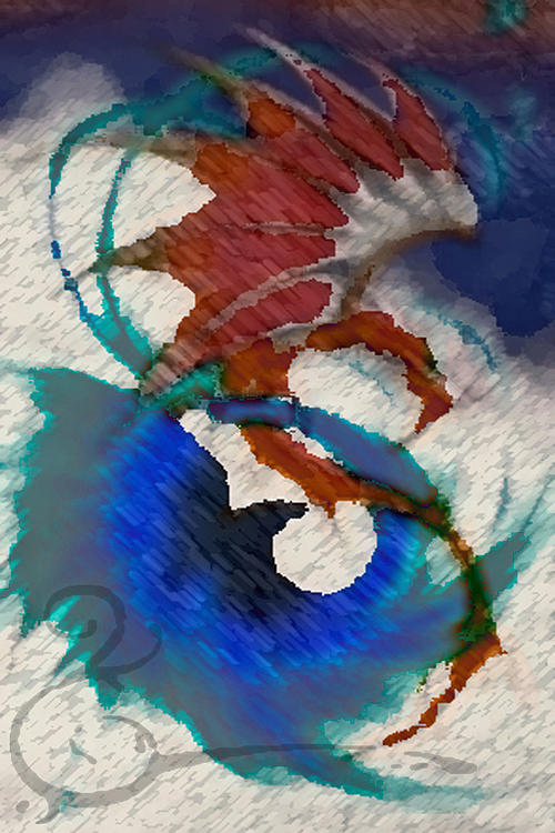 Dragons Painting - Infinity by Joel Beckenhauer Dragons Painting - Infinity by Joel Beckenhauer