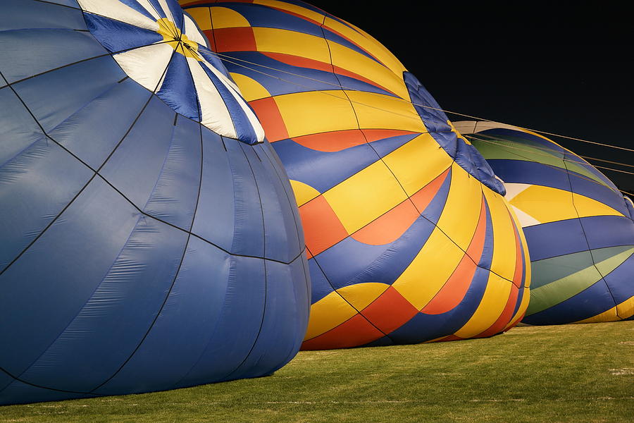 Inflating For The Night Glow Photograph