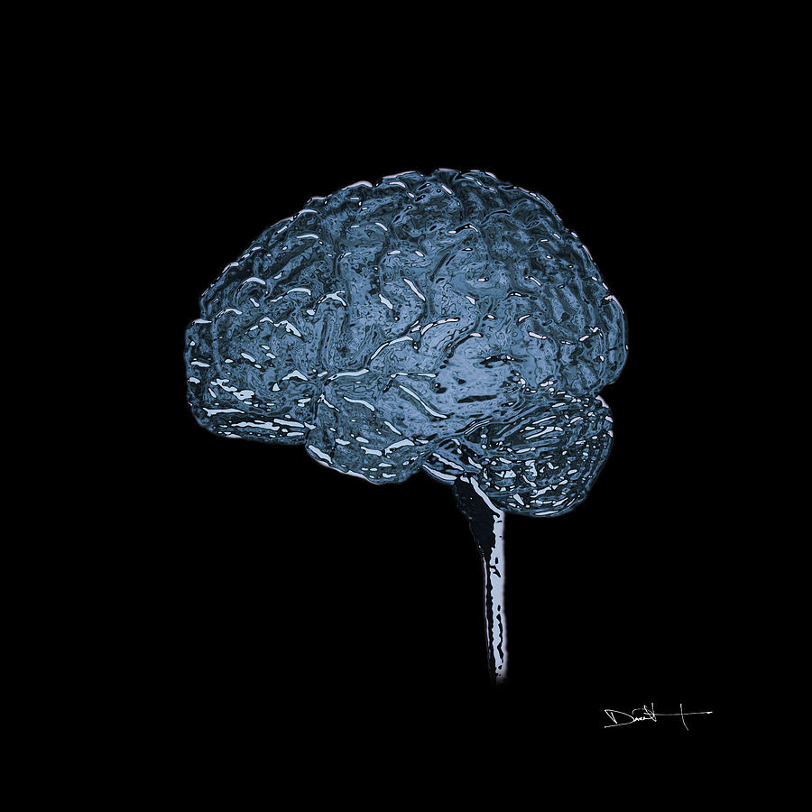 Inflexible -- Digital Art From an MRI Scan of a Human Brain Digital Art by Darin Volpe