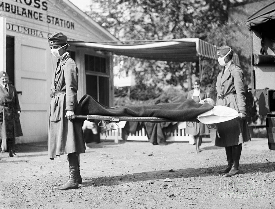 Influenza Epidemic, 1918 Photograph by Granger