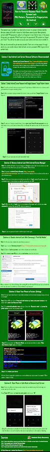 Infographic How to Bypass Android Lock Screen Pattern PIN Password or