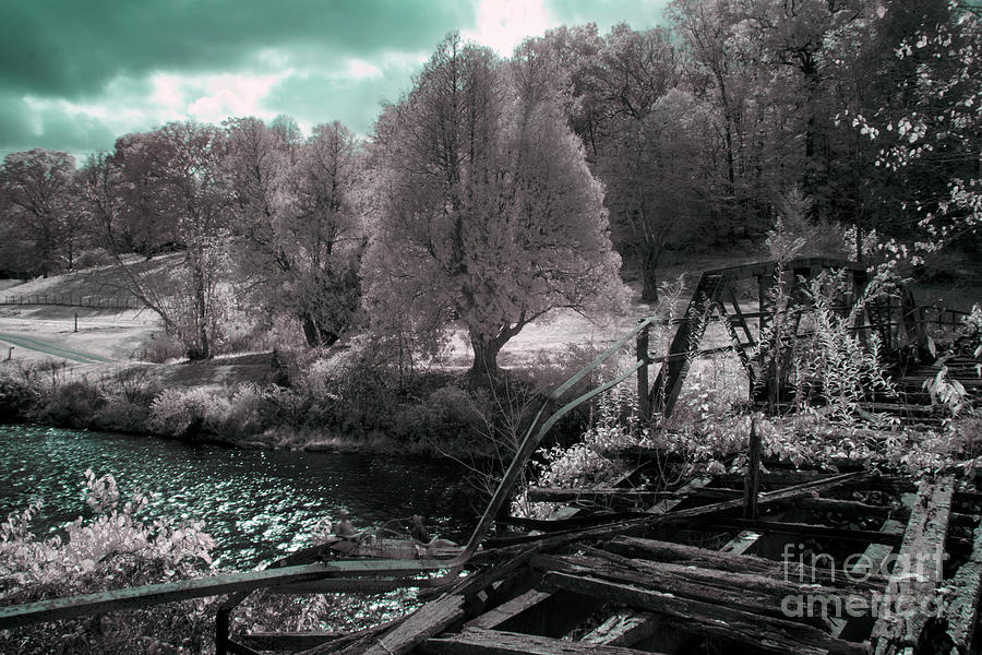 Infrared Abandoned Bridge Photograph by FineArtRoyal Joshua Mimbs