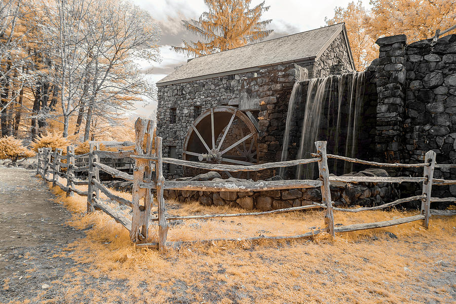 Infrared Grist Mill Photograph by Brian Hale