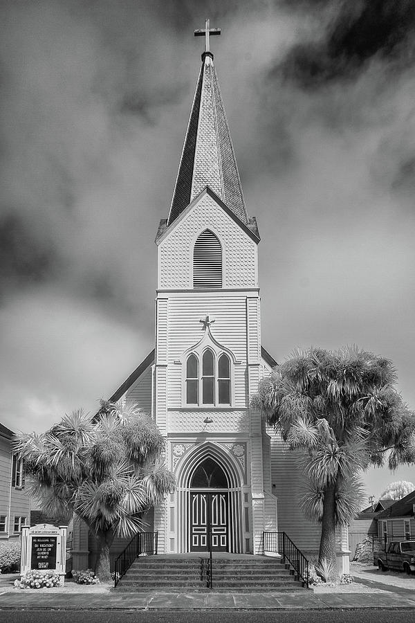 Infrared of Ferndale Church Photograph by Greg Nyquist