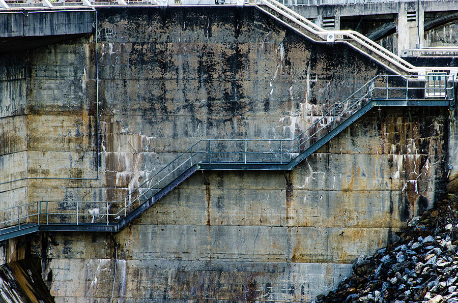 Fontana Dam Photograph - Infrastructure by Emily Bristor