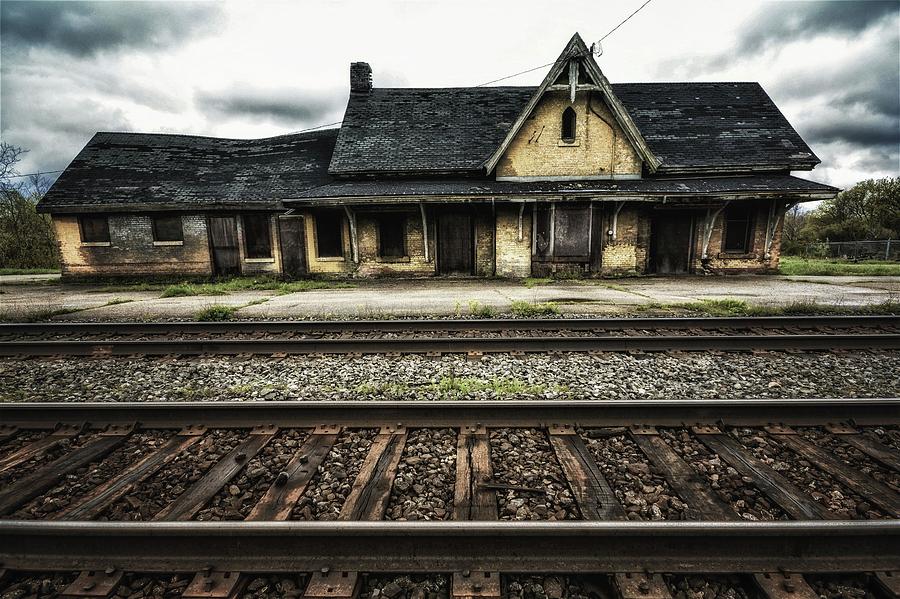 Ingersoll Train Station color Photograph by Karl Anderson