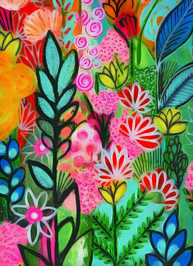 Flower Painting - Inglenook by Robin Mead