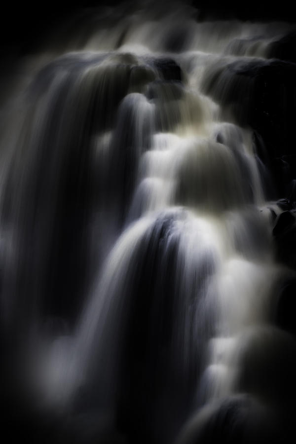 Inglis Falls - Black and White Photograph by Amanda Jones