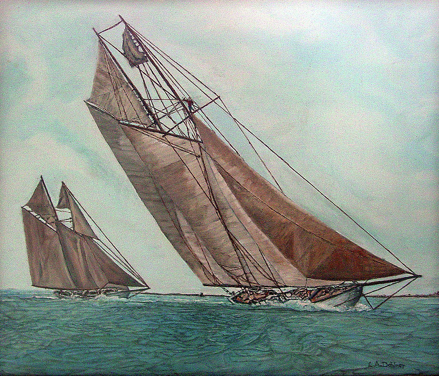 Ingomar and Elmina Painting by Laurence Dahlmer