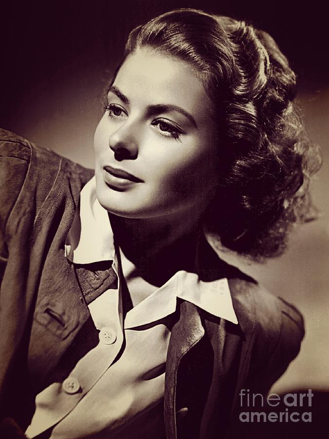 Ingrid Bergman, Vintage Movie Star Photograph
