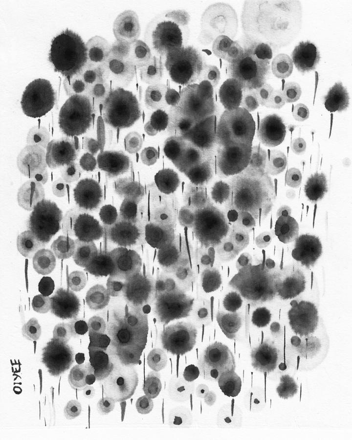 Ink Flowers Painting by Oiyee At Oystudio