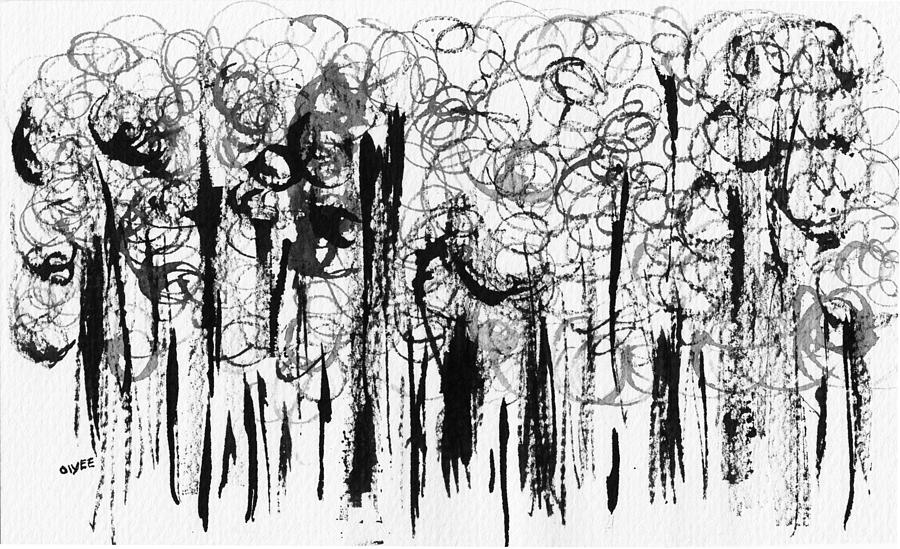 Ink Forest Painting by Oiyee At Oystudio