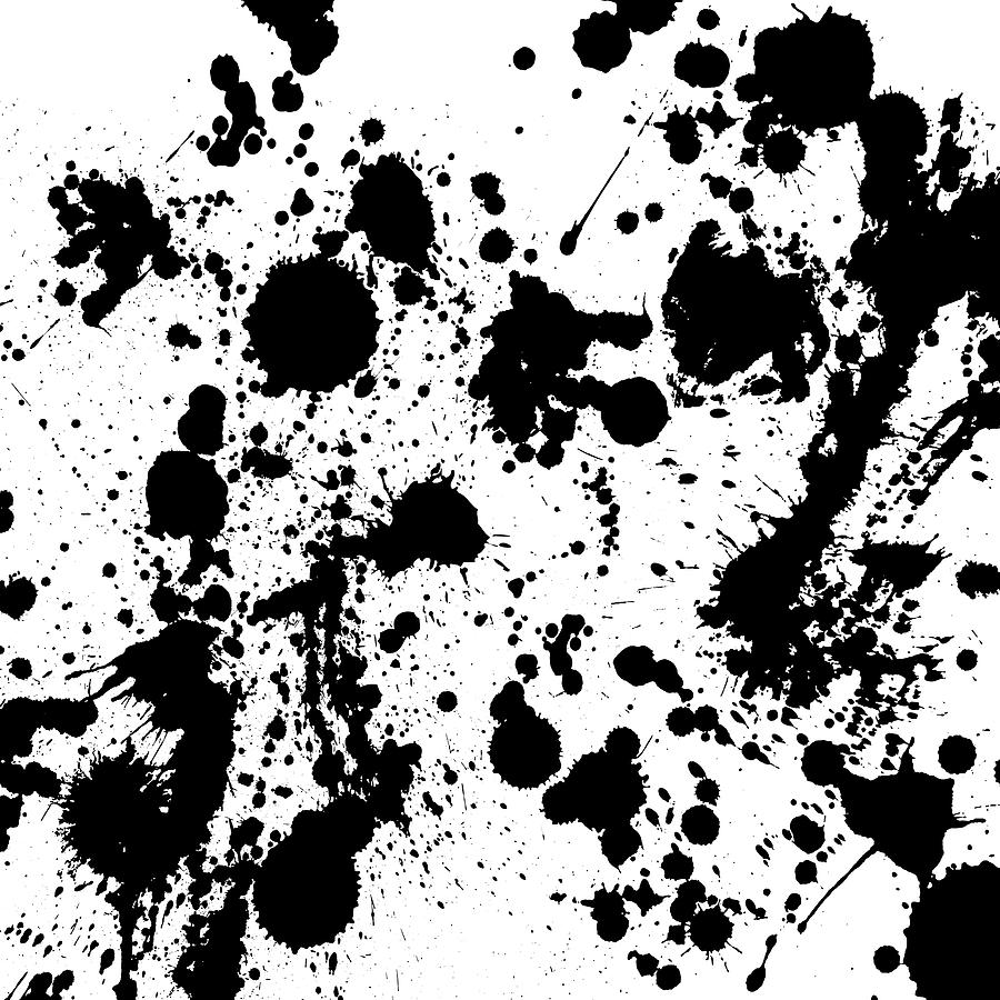 Ink Blots Photograph - Ink Spattered all Over by Menega Sabidussi