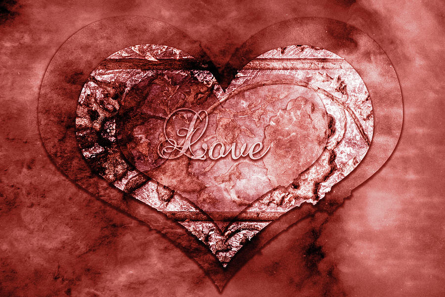 Ink Stamp Heart Photograph by Sharon Popek