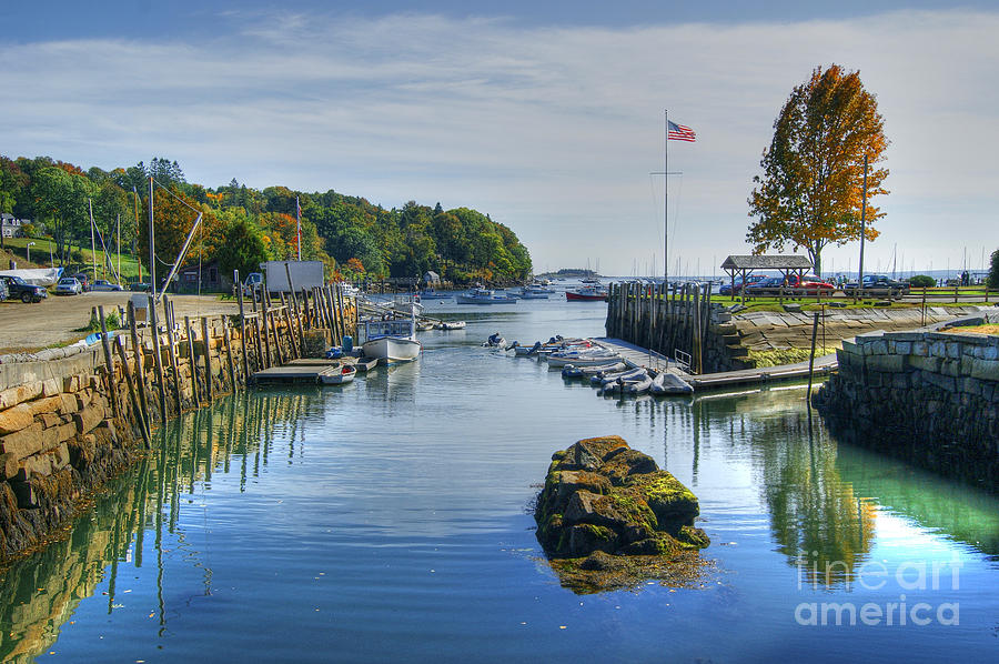 Inlet at Rockport Maine Photograph by David Birchall