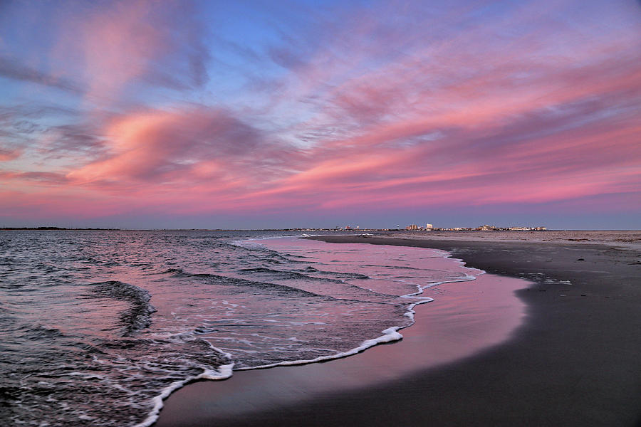Inlet Sunset Photograph by John Loreaux