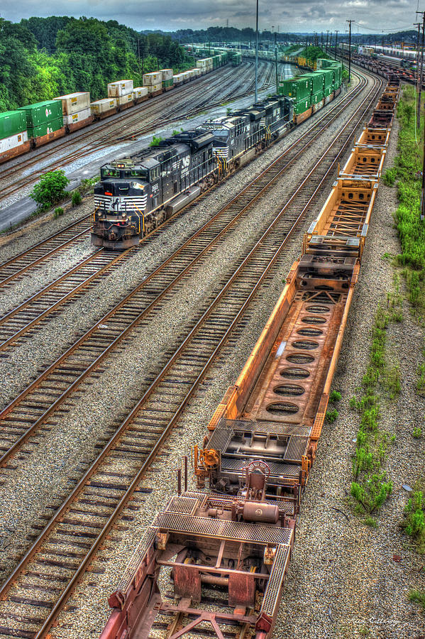 Inman Intermodal Yard Atlanta Norfolk Southern Railway Locomotive 2665 Art Photograph by Reid Callaway