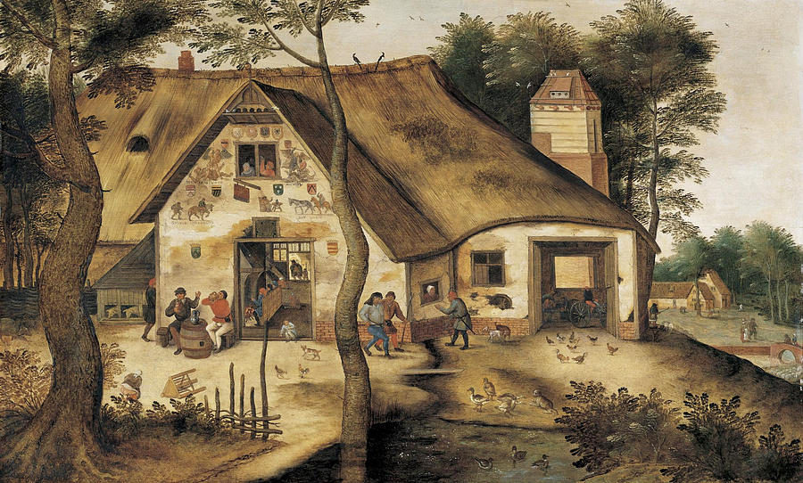 Inn of Saint Michael Painting by Pieter Brueghel the Younger
