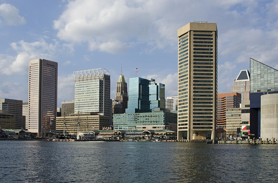 Inner Harbor - Baltimore  Maryland Photograph by Brendan Reals