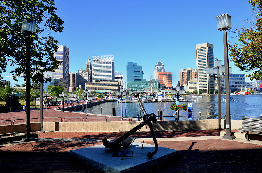 Inner Harbor Anchor Photograph by Andrew Dinh