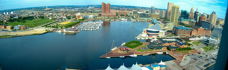 Inner Harbor Baltimore Panorama Photograph by Thomas Marchessault
