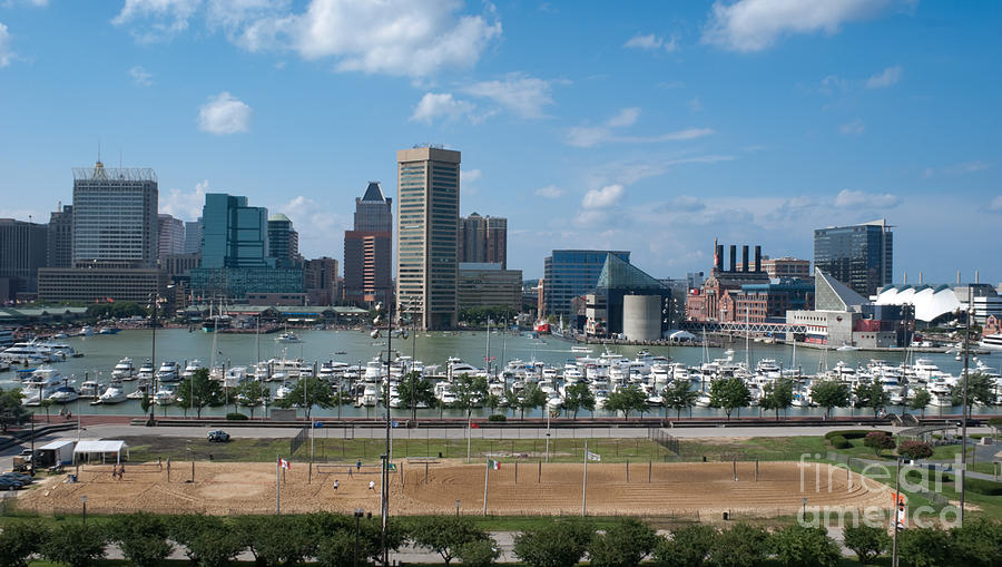 Inner Harbor in Baltimore - Maryland Photograph by Anthony Totah