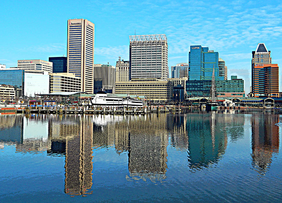 Inner Harbor Reflections Photograph by Emmy Marie Vickers